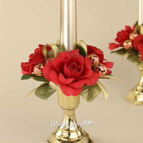 Венок для свечи Розы Dolce Vita 10 см Swerox