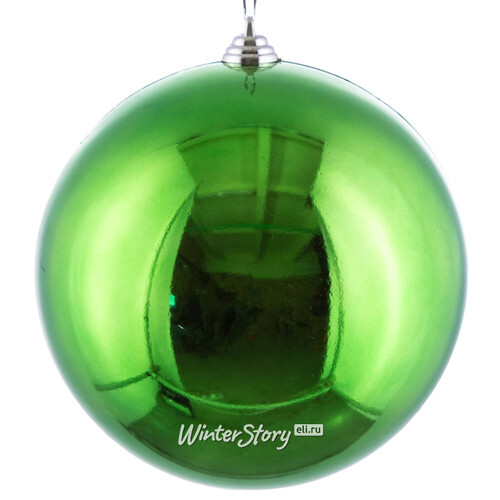 Пластиковый шар 20 см зеленый глянцевый, Snowmen Snowmen