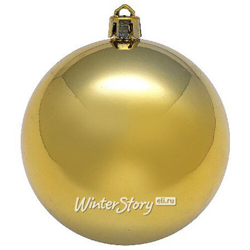 Пластиковый глянцевый шар 15 см золото, Snowmen Snowmen