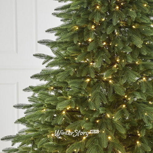 Искусственная елка с лампочками Романовская 180 см, 334 теплых белых ламп, ЛИТАЯ 100% Max Christmas