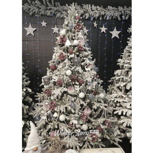 Искусственная елка Снежная Королева заснеженная 160 см, ЛИТАЯ + ПВХ Max Christmas