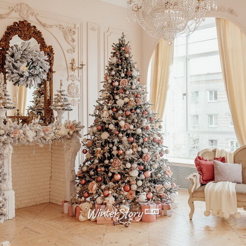 Искусственная елка Снежная Королева заснеженная 220 см, ЛИТАЯ + ПВХ Max Christmas