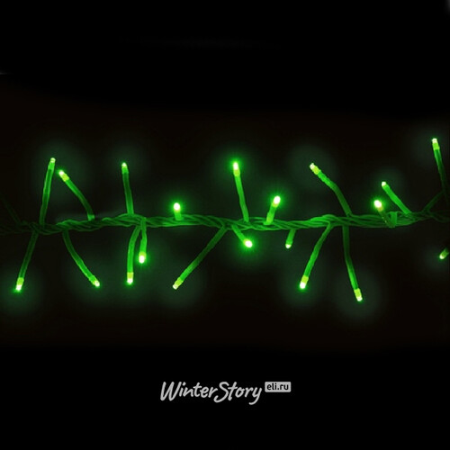 Электрогирлянда Фейерверк Cluster Lights 200 зеленых микроламп 2 м, зеленый ПВХ, соединяемая, IP20 Snowhouse