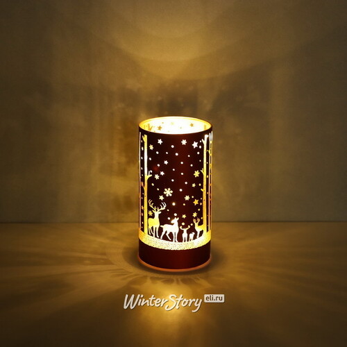 Декоративный светильник Redwood Deers 15 см, теплые белые LED лампы, на батарейках Peha