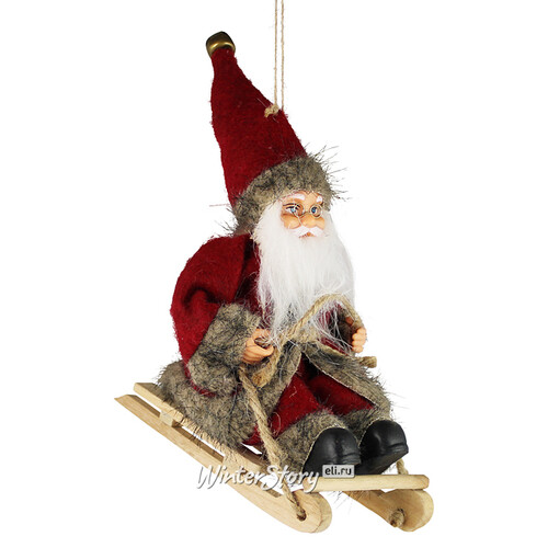 Елочная игрушка Санта - Norse Morning 18 см, подвеска Peha