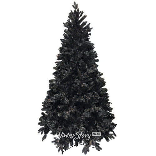 Черная искусственная елка Одри Black 210 см, ЛИТАЯ + ПВХ GREEN TREES