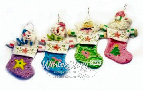 Мешок для конфет Дед Мороз, Снеговик, Мишка, Ангел, 25см Снегурочка