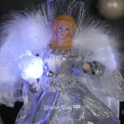 Светящаяся фигура Ангел Камелия 30 см, с разноцветной подсветкой Kurts Adler