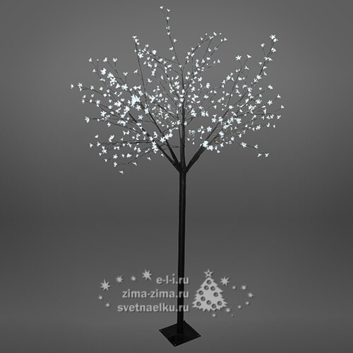 Светодиодное дерево "Сакура", 250 см, уличное, 600 ХОЛОДНЫХ БЕЛЫХ LED ламп, КОНТРОЛЛЕР Ели Пенери
