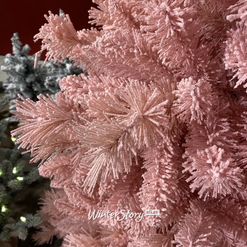 Искусственная розовая елка Teddy Pink заснеженная 210 см, ЛЕСКА + ПВХ A Perfect Christmas