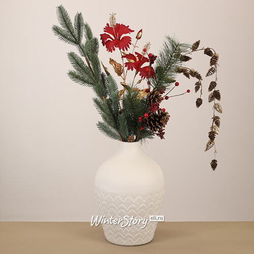 Искусственная ветка Hibiscus Chiara 68 см красная EDG