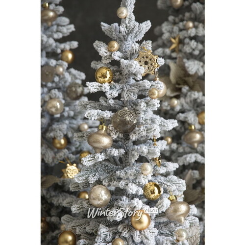 Искусственная елка Королева Тянь Шаня заснеженная 180 см, ЛИТАЯ 100% Max Christmas