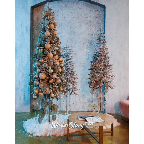 Искусственная елка Королева Тянь Шаня заснеженная 180 см, ЛИТАЯ 100% Max Christmas