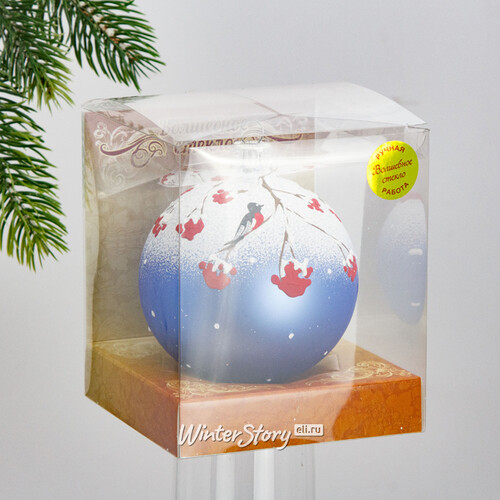 Стеклянный елочный шар Rowanberry Dream 9 см Коломеев