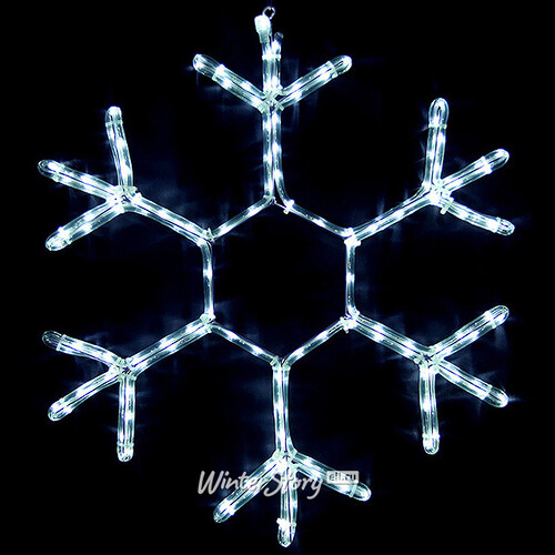 Светодиодная снежинка Агиллар 70 см, холодные белые LED, IP44 BEAUTY LED