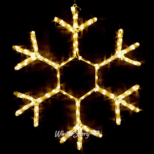 Светодиодная снежинка Агиллар 70 см, теплые белые LED, IP44 BEAUTY LED