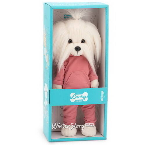 Мягкая игрушка на каркасе Собака Lucky Mimi: Клубничное мороженое 25 см Orange Toys