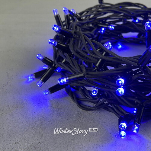 Уличная гирлянда Legoled 100 синих LED, 10 м, черный КАУЧУК, соединяемая, IP65 BEAUTY LED