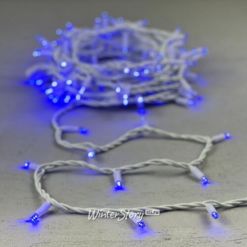 Уличная гирлянда Legoled 100 синих LED, 10 м, белый КАУЧУК, соединяемая, IP65 BEAUTY LED