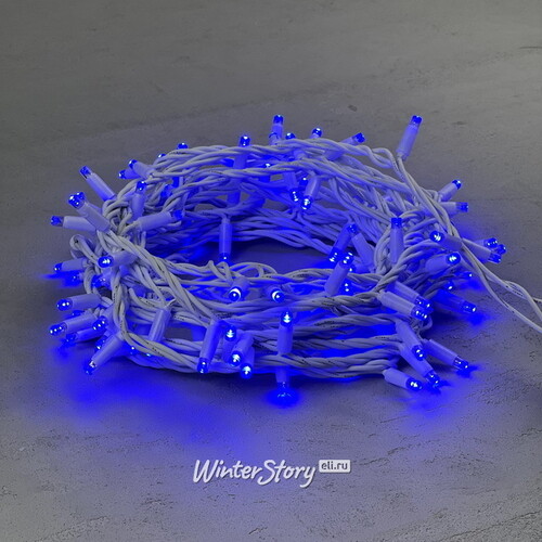 Уличная гирлянда Legoled 100 синих LED, 10 м, белый КАУЧУК, соединяемая, IP65 BEAUTY LED