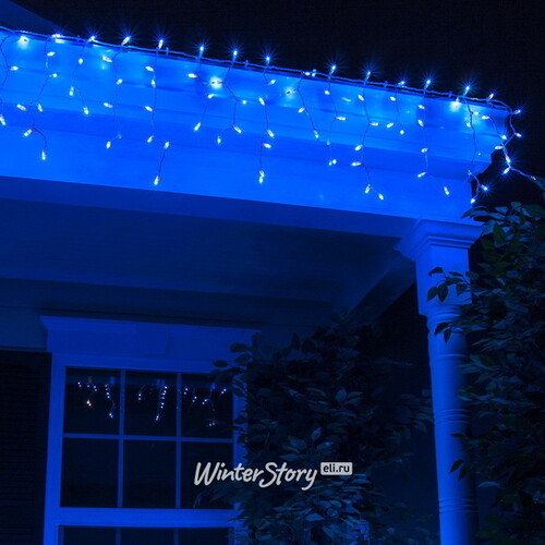 Светодиодная бахрома Legoled 3.1*0.5 м, 120 синих LED, белый КАУЧУК, соединяемая, IP54 BEAUTY LED
