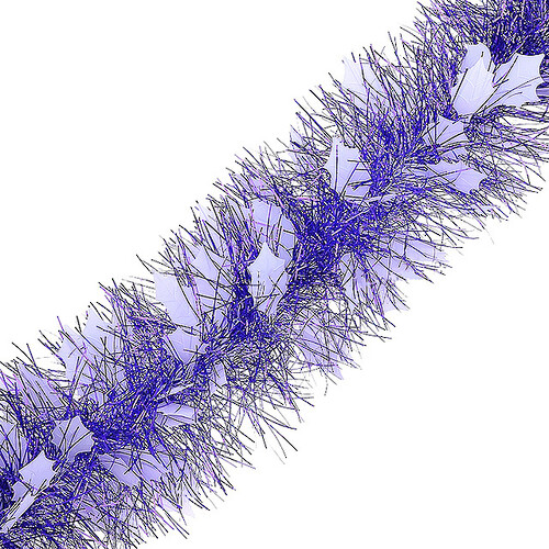Мишура Зимняя 2 м*120 мм фиолетовая с белым MOROZCO