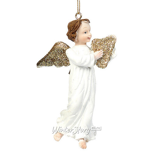 Елочное украшение Ангел с Лирой, 10 см, подвеска Goodwill