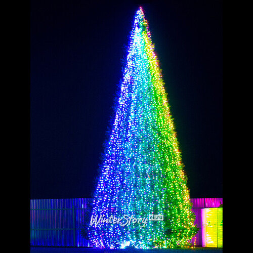 Новогоднее освещение Хамелеон RGB для елки 14 м GREEN TREES