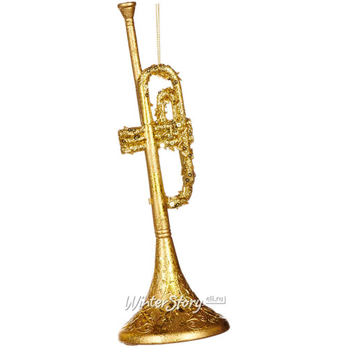 Елочная игрушка Труба - Jazz Melody 25 см, подвеска Goodwill