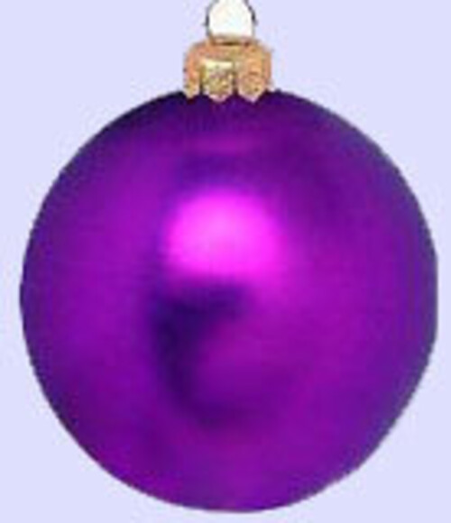 Набор пластиковых матовых шаров 6.5 см фиолетовый, 96 шт MOROZCO