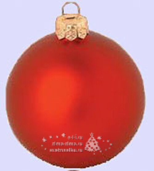 Пластиковый матовый шар 10 см красный, HollClass Holiday Classics