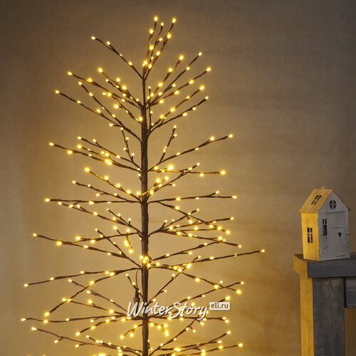 Светодиодное дерево Гранвиль 180 см, 600 теплых белых LED ламп, IP44 Peha