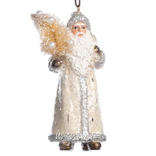 Елочная игрушка Мистер Санта-Клаус с елочкой 14 см, подвеска Goodwill