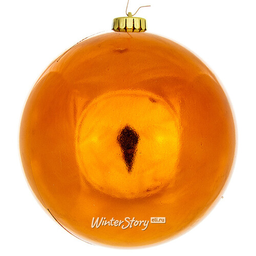 Пластиковый шар 15 см оранжевый глянцевый, Snowhouse Snowhouse