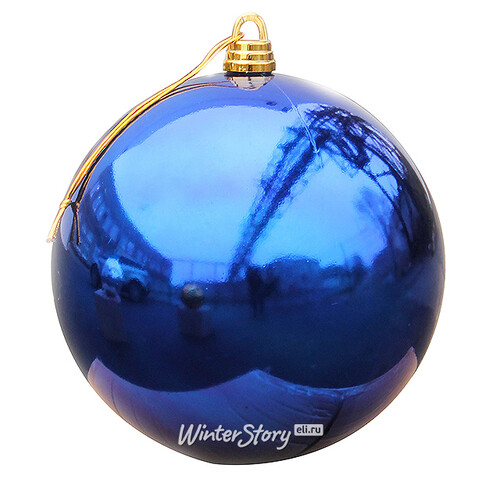 Пластиковый шар 40 см синий глянцевый, Snowhouse Snowhouse