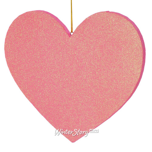 Игрушка для уличной елки Сердце 30 см розовое, пеноплекс МанузинЪ