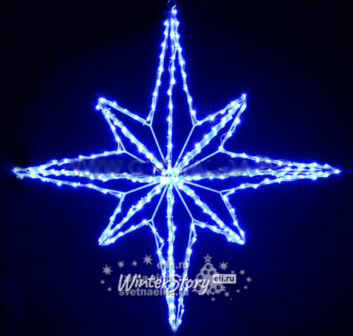 Звезда светодиодная каркасная, уличная, 60см, синяя, IP44 BEAUTY LED