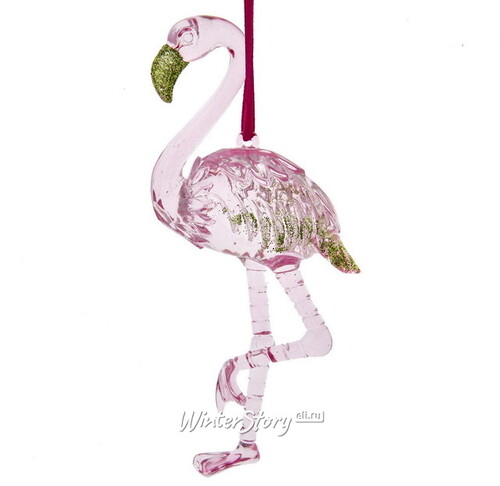 Елочная игрушка Фламинго - Bambino al Tramonto 12 см, подвеска Kurts Adler