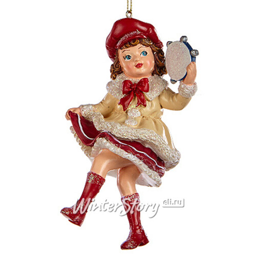 Елочная игрушка Малыши на Рождественском Марше - Девочка 12 см, подвеска Goodwill