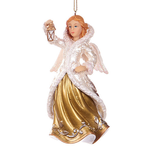 Елочное украшение Сияющий Ангел с фонариком 12 см, подвеска Goodwill