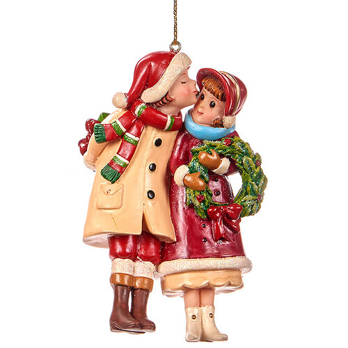 Елочное украшение "Малыши в ожидании Нового года", 11 см, подвеска Goodwill