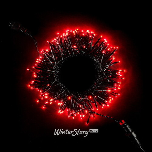 Светодиодная гирлянда Млечный путь - Cluster Lights 2.4 м, 192 красных MINILED ламп, черный ПВХ BEAUTY LED