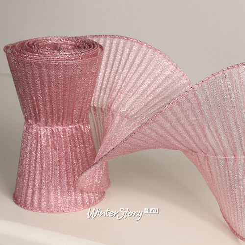 Декоративная лента Spirale 180*13 см античный розовый Due Esse Christmas
