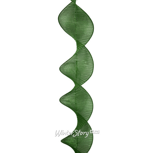 Декоративная лента Spirale 180*13 см зеленая Due Esse Christmas