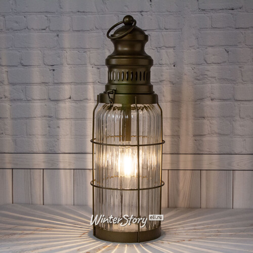 Декоративный светильник Лофт: Манхэттен с филаментной LED лампой 38 см Koopman