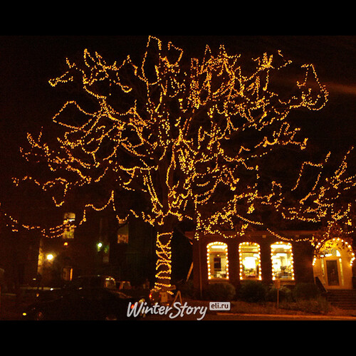 Гирлянды на дерево Клип Лайт Legoled 60 м, 450 желтых LED, черный КАУЧУК, IP54 BEAUTY LED