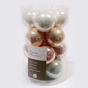 Коллекция стеклянных шаров Брызги Шампанского 3.5 см, 16 шт Kaemingk фото 1