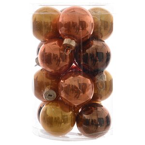 Коллекция стеклянных шаров Цитрус в шоколаде 3.5 см, 16 шт Kaemingk фото 1