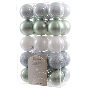 Коллекция пластиковых шаров Gracy - Горный Хрусталь 6 см, 30 шт Kaemingk/Winter Deco фото 1