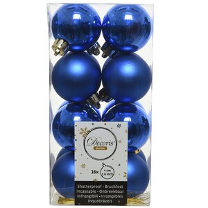 Набор пластиковых шаров Синий Королевский 4 см, 16 шт, mix Kaemingk фото 1